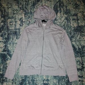 Gray Zip-Up Hoodie